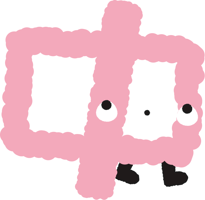 pink tube mascot