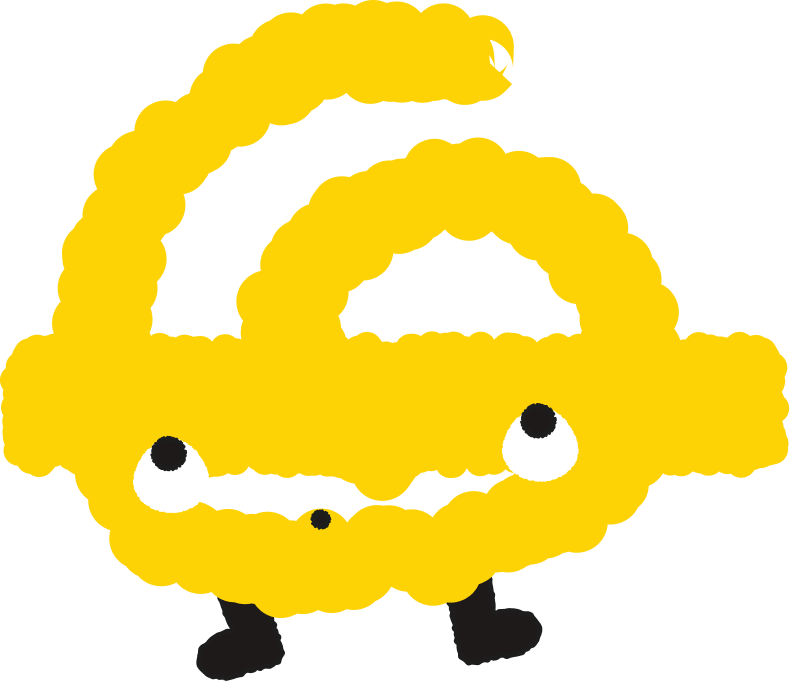 yellow tube mascot
